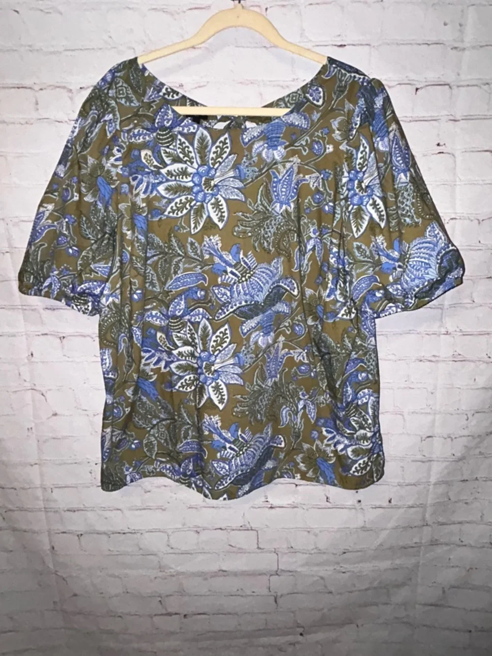 Talbots Tie Back Top size 2X - Picture 2 of 9